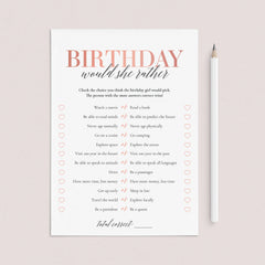 Born In 1963 61st Birthday Party Games Bundle For Women