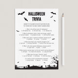 Black and White Theme Halloween Party Games Bundle Printable