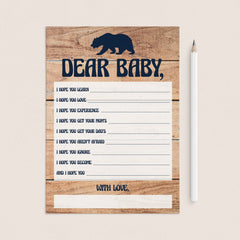 Bear baby shower games for boys by LittleSizzle