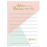 Pastel Advice Cards printable by LittleSizzle