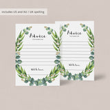 Advice for mum to be cards greenery theme by LittleSizzle