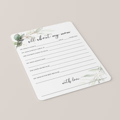 Gold and Greenery Mother's Day Cards Printable