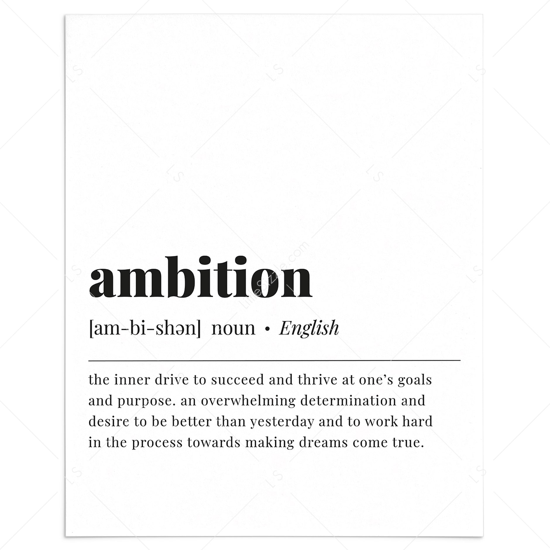 Definitions Wall Art Printables | Modern Dictionary-Style Prints ...