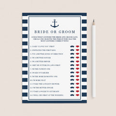 bridalshower beach themed games for bride and groom by LittleSizzle