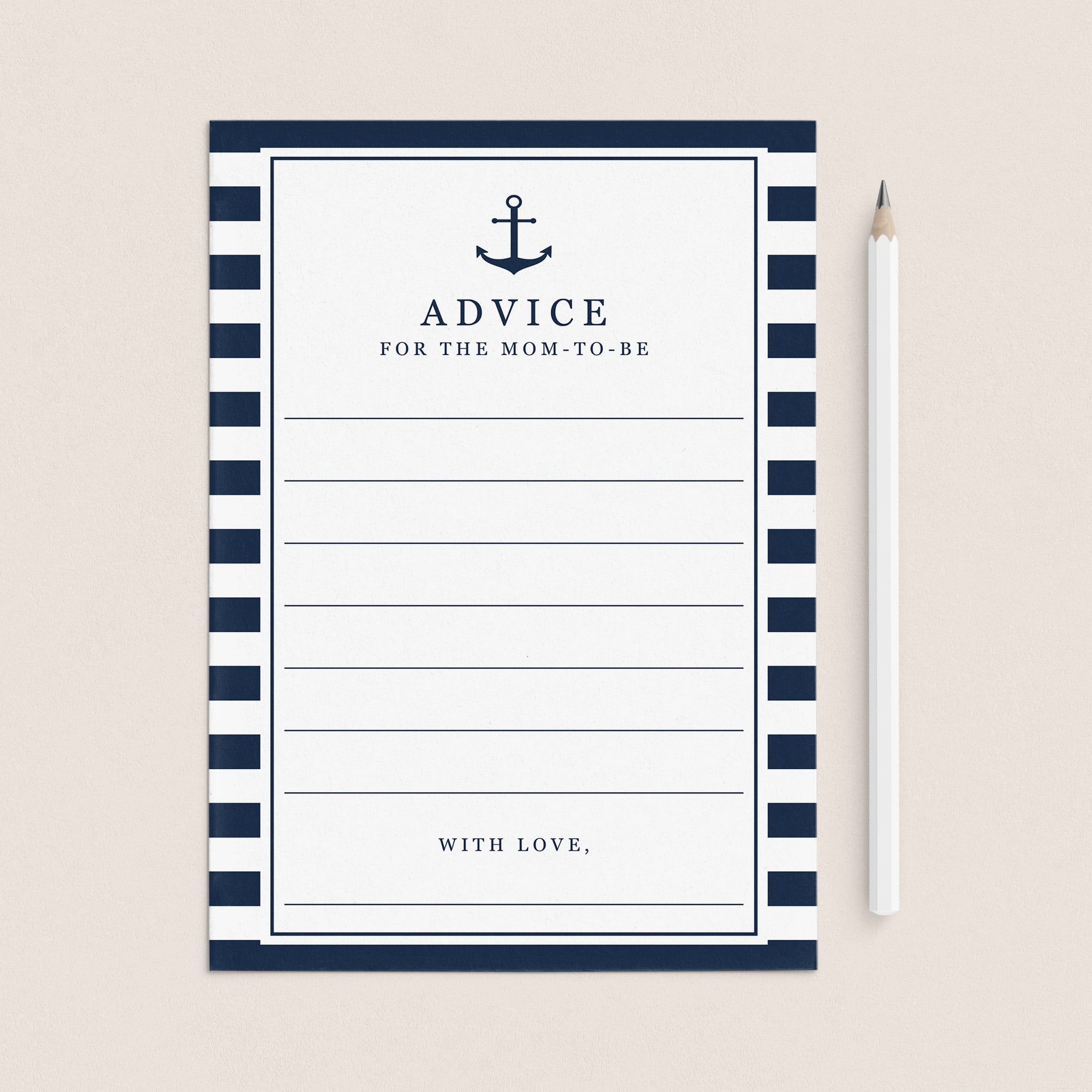 Printable Nautical Advice Cards by LittleSizzle