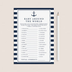 Baby Shower Games Pack for Boy Printable