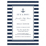 Nautical Baby Shower Invitation Template by LittleSizzle
