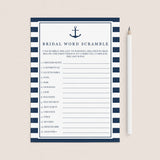 nautical bridal shower games printable by LittleSizzle