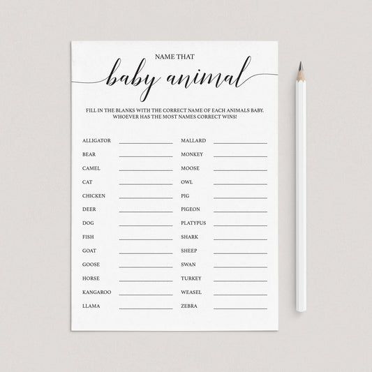 Neutral baby shower games by LittleSizzle