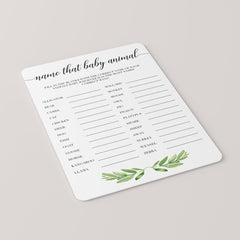 Baby animal baby shower games download by LittleSizzle