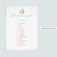 Autumn Bridal Shower Games Bundle Floral Pumpkin