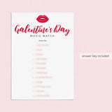 Galentine's Day Game Match The Movie Quote