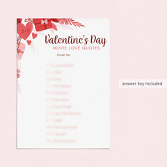 Valentine's Day Romantic Movies Trivia Questions and Answers