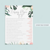 8 Tropical Baby Shower Games Printable