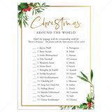 Around The World Christmas Party Game Printable by LittleSizzle