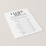 I Love You Around The World Game with Answers Printable