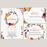 Burgundy baby shower invitation suite by LittleSizzle