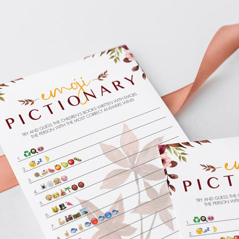 Fall BabyShower Games Bundle Printable | Instant download – LittleSizzle