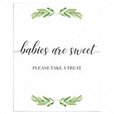 Babies are sweet sign for gender neutral baby shower by LittleSizzle