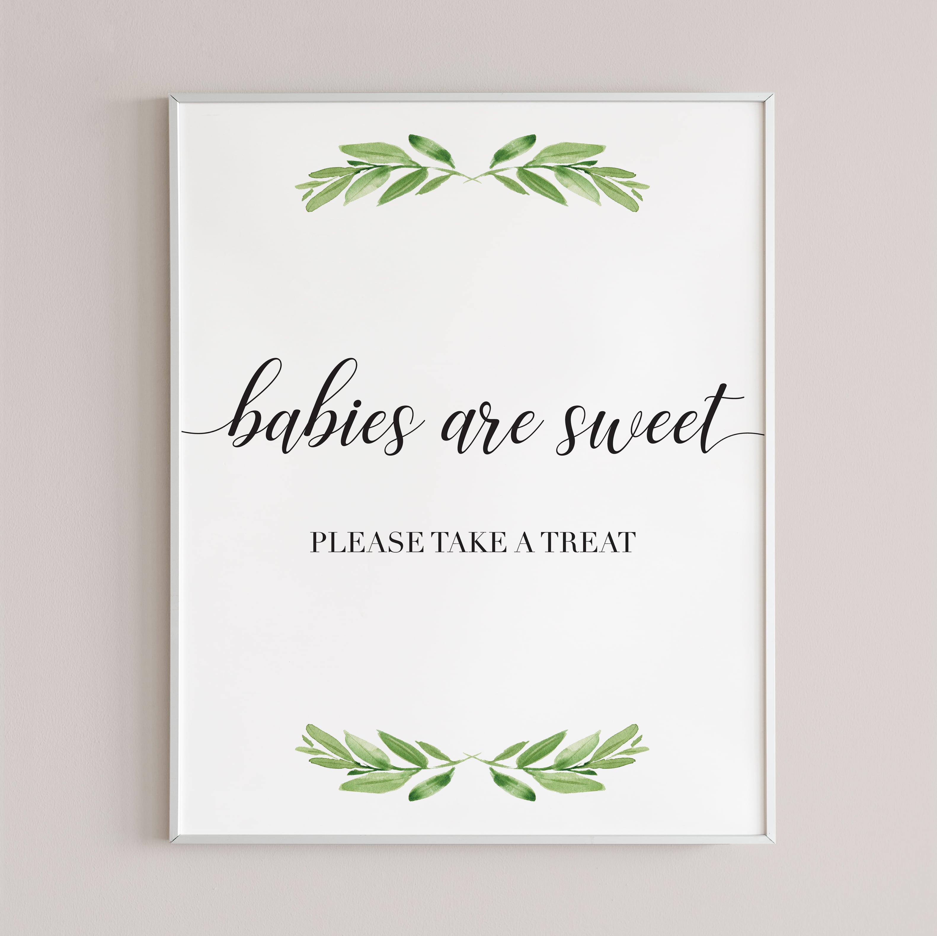 Printable babies are sweet please take a treat sign by LittleSizzle