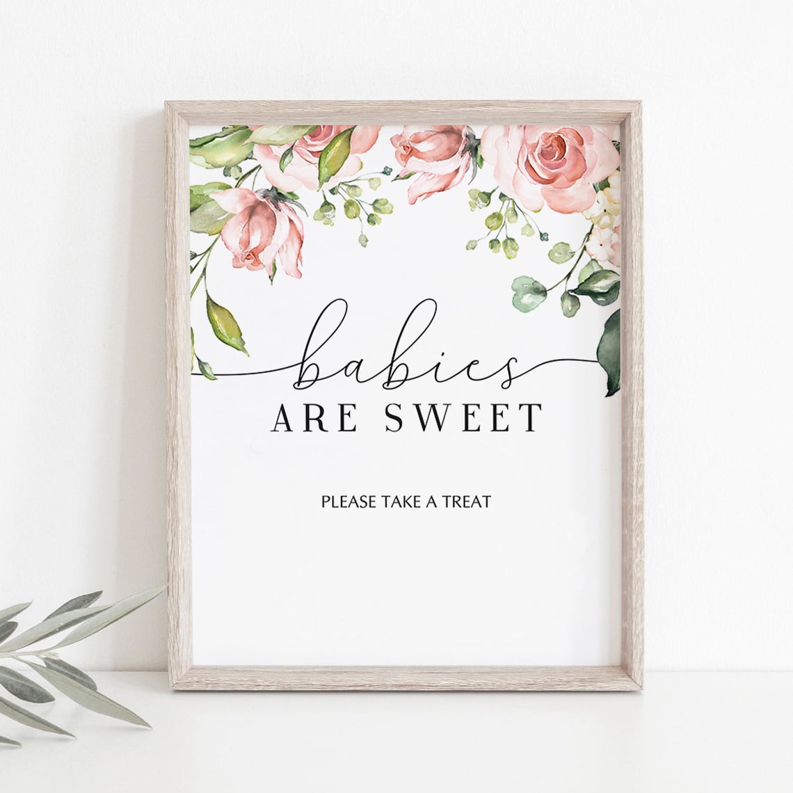 Babies are sweet baby shower sign floral theme by LittleSizzle