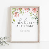 Babies are sweet baby shower sign floral theme by LittleSizzle