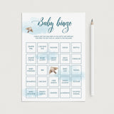 Blue baby party baby bingo games for boy by LittleSizzle
