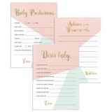 Printable Baby Shower Girl Games by LittleSizzle