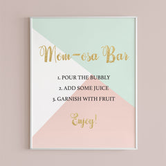 Geometric baby shower decor printable by LittleSizzle