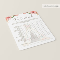Tribal Baby Shower Games Baby Word Search Printable