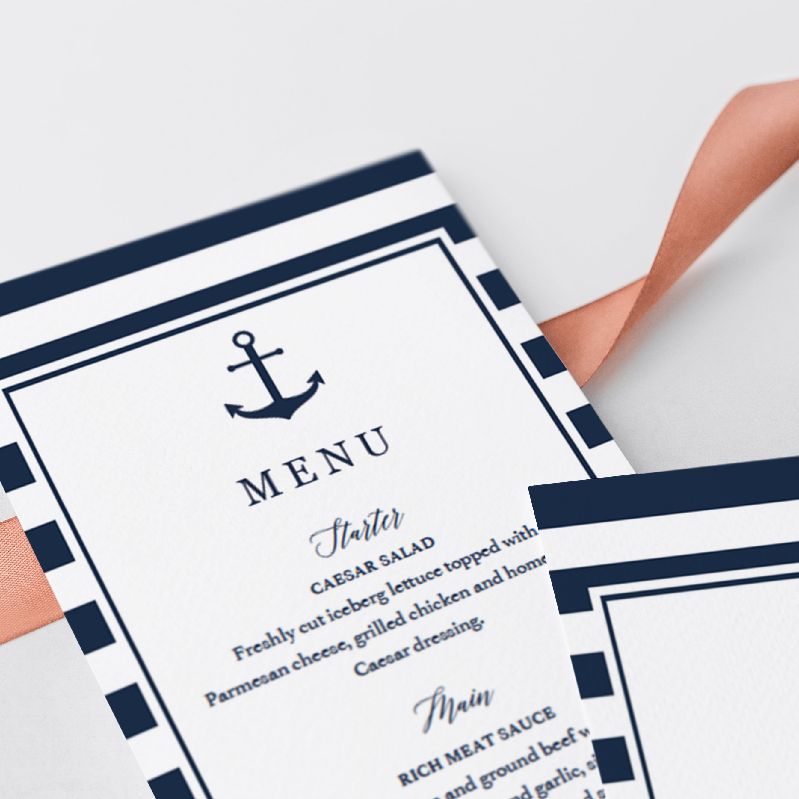 Download menu cards template for boy baby brunch by LittleSizzle