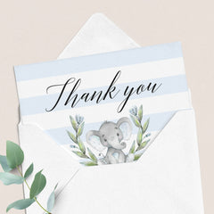 Elephant Baby Shower thank you cards by LittleSizzle
