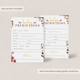 gender prediction game printable by LittleSizzle