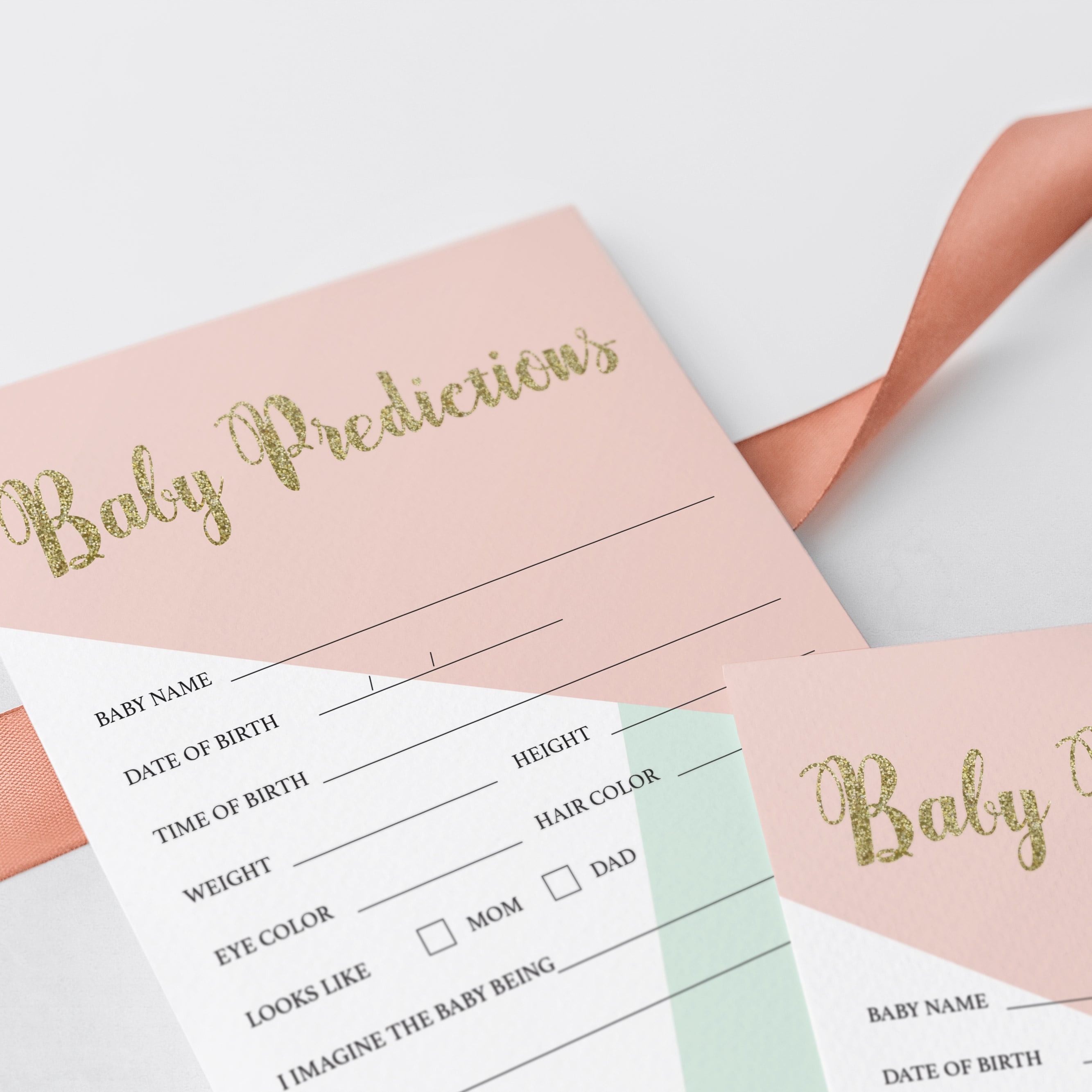 Gold themed baby shower printable games by LittleSizzle