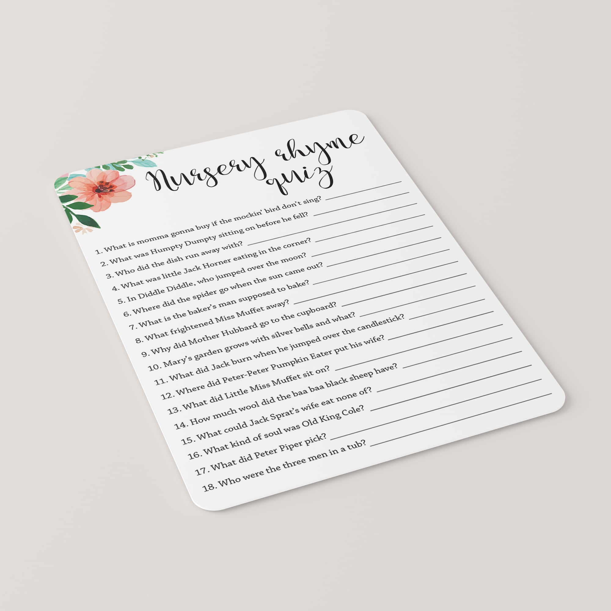 Game Baby shower Nursery rhyme Quiz Party, party, game, flower Arranging,  holidays png