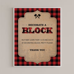Block decorating baby shower game printable by LittleSizzle