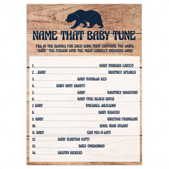 Name That Baby Tune baby shower game printable by LittleSizzle