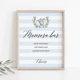 Download momosa bar table sign boy baby party by LittleSizzle