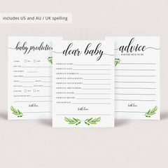 Wishes for the new baby printable for gender neutral baby shower by LittleSizzle