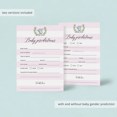 Printable baby gender prediction games by LittleSizzle