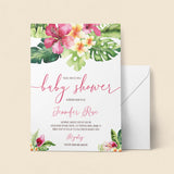 Tropical Baby Shower Invitation PDF Template