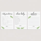Greenery Baby Shower Game Pack Download by LittleSizzle