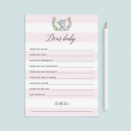Wishes for the new born baby girl printable by LittleSizzle