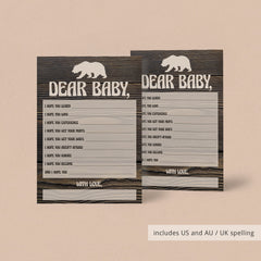 Brown bear baby shower games for boy by LittleSizzle