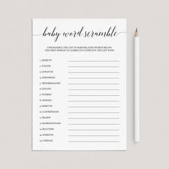 Simple baby shower games for zoom by LittleSizzle