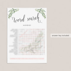 Word Search Printable Gender Neutral Baby Shower Game