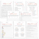 8 Printable Bachelorette Games Rose Gold by LittleSizzle