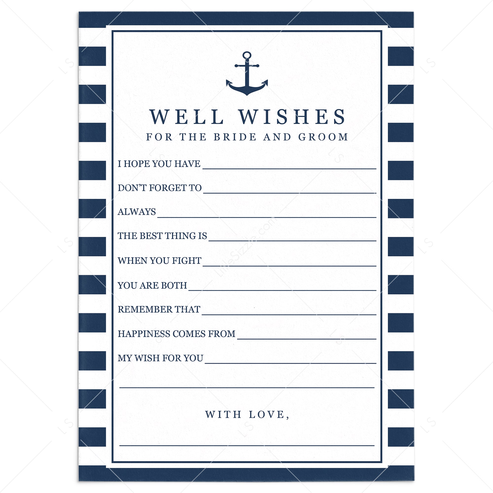 beach bridal shower party activities wishes for the future mr and mrs by LittleSizzle