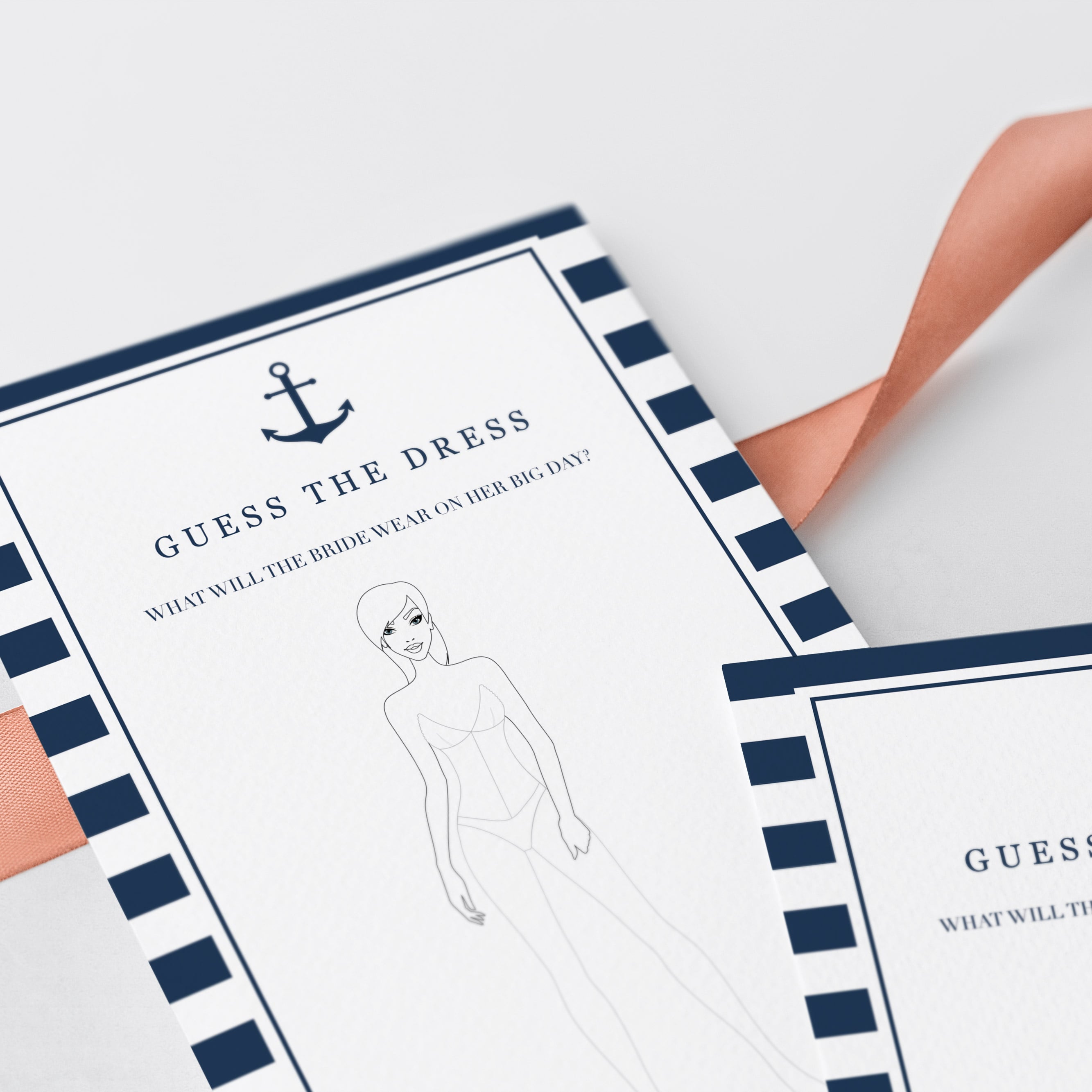 drawing game for bridal shower nautical themed