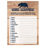 Baby word scramble game for boy baby shower by LittleSizzle